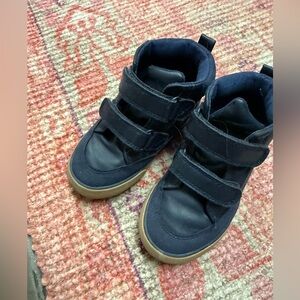 Cat and Jack Navy Boots - size 8